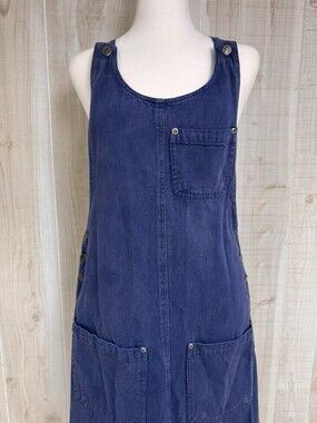 90’s Amilano Collection Denim Overall/Jumper Dress Minimalist Earthy Boho Small